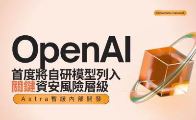 OpenAI首度將自研模型列入「關鍵」資安風險層級 Astra暫緩內部開發