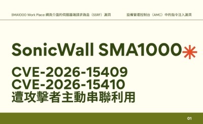 SonicWall SMA1000 零日漏洞遭 Inc 勒索軟體集團利用，自訂惡意軟體曝光