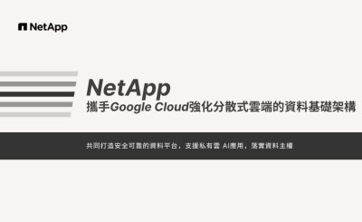 NetApp 攜手 Google Cloud 強化分散式雲端的資料基礎架構