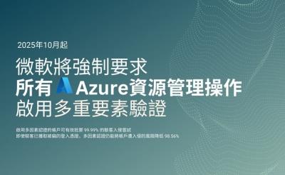 微軟將於十月強制實施 Azure CLI的多因子驗證