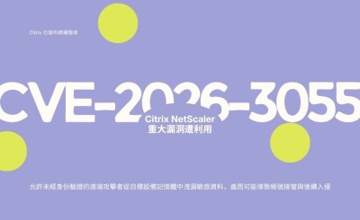 Citrix NetScaler 重大漏洞 CVE-2026-3055 遭大規模利用，台灣企業應立即評估曝險程度