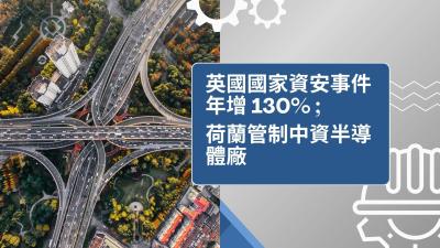 英國國家資安事件年增 130%、荷蘭管制中資半導體廠　關鍵基礎設施成攻擊焦點