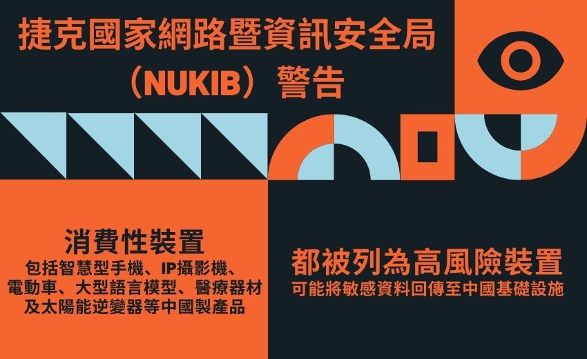 捷克發布資安警報：國民應關注中國可能竊取資料的風險