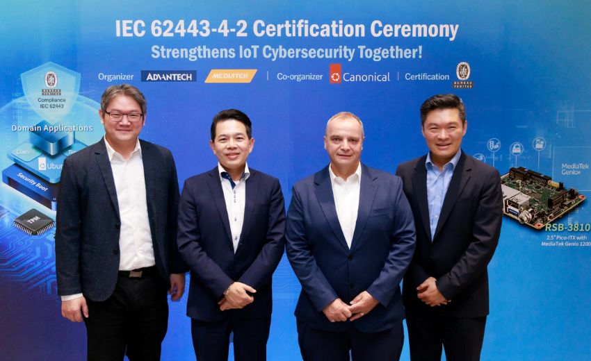 研華攜手聯發科技取得首款 Arm 工業級單板電腦 IEC 62443-4-2 認證