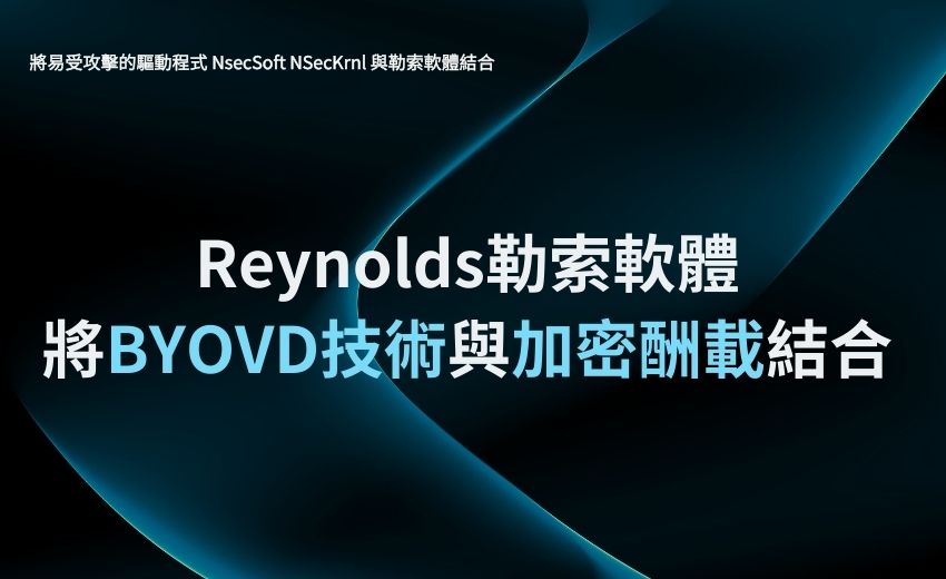 Reynolds勒索軟體將BYOVD技術與加密酬載結合