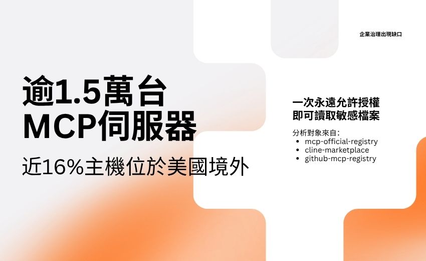 報告：逾 1.5 萬台 MCP 伺服器，近 16% 主機位於美國境外，企業治理出現缺口