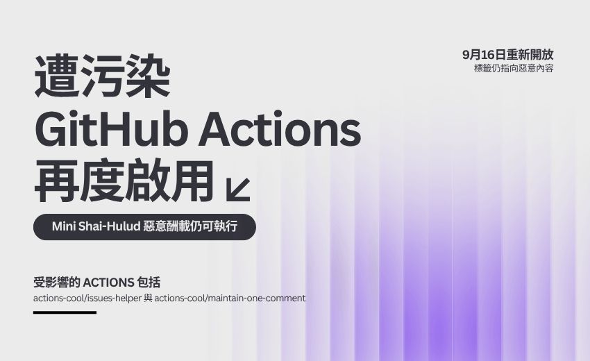 遭污染的 GitHub Actions 再度啟用，Mini Shai-Hulud 惡意酬載仍可執行