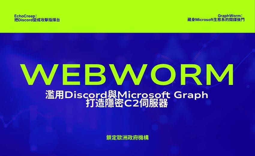 中國APT組織Webworm鎖定歐洲政府機構，濫用Discord與Microsoft Graph打造隱密C2伺服器