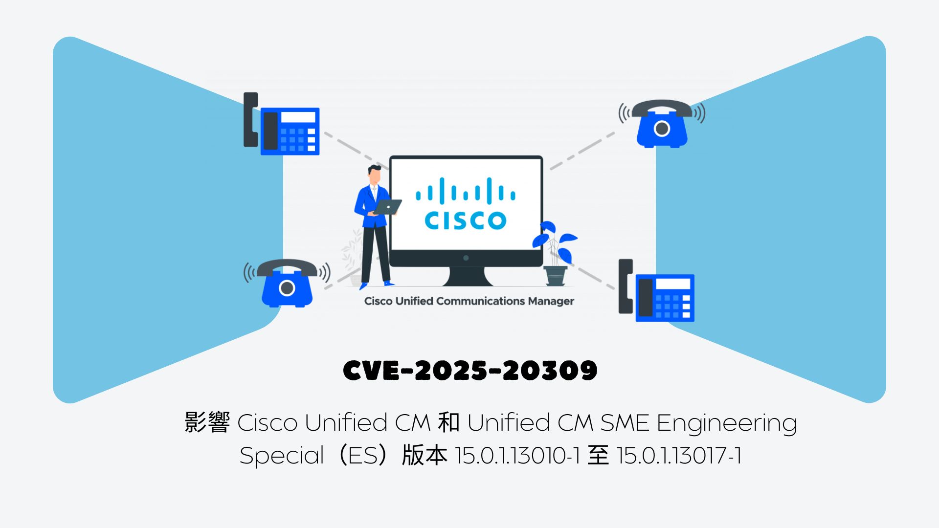 Cisco 統一通訊管理器爆重大資安漏洞 硬編碼後門帳戶恐遭遠端攻擊