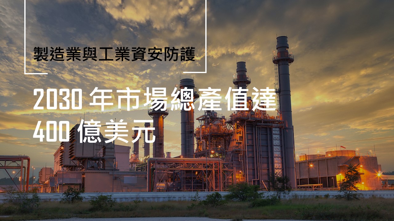 多家市場研究公司指出，未來十年工業資安防護市場將大幅成長