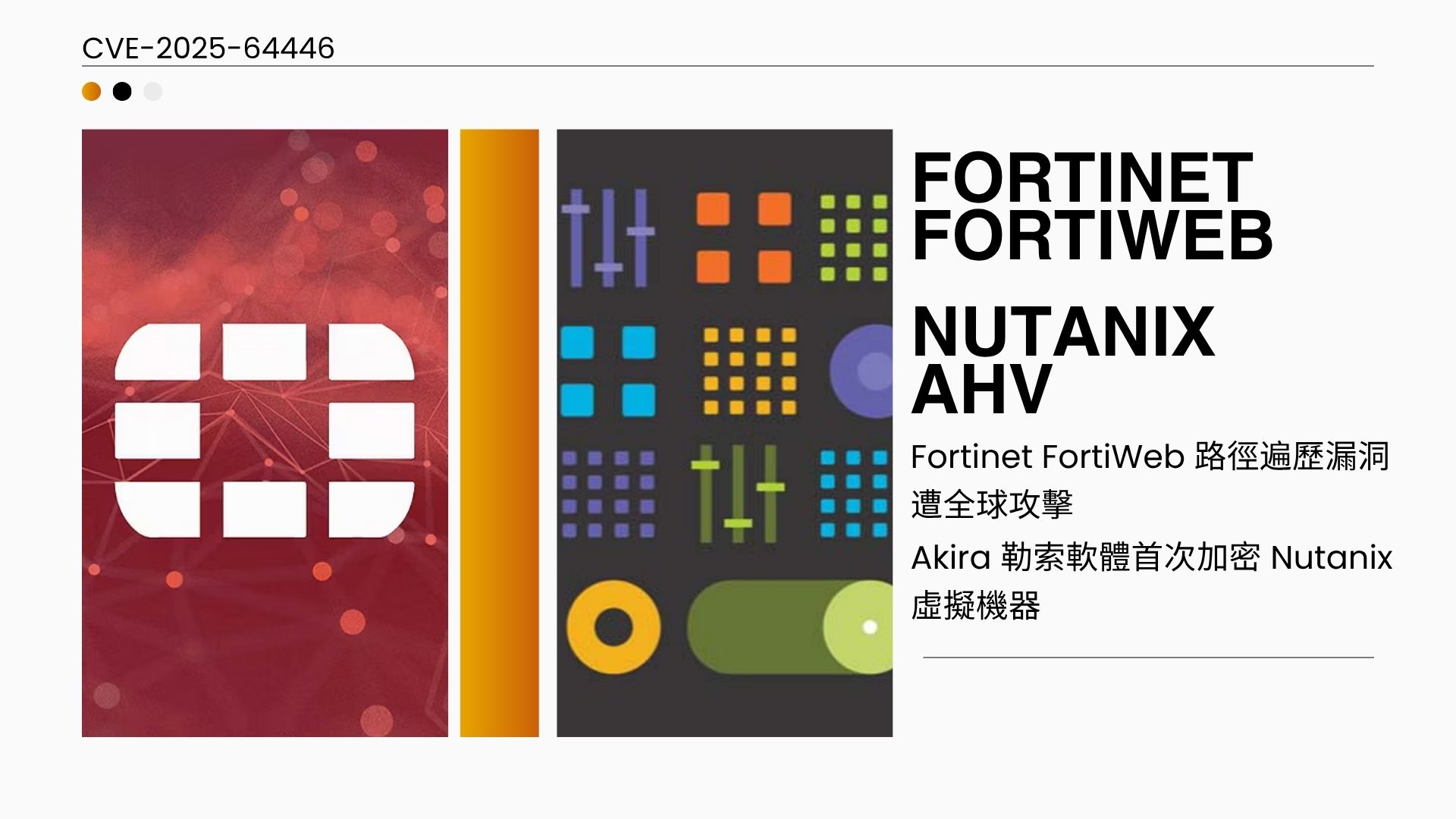 雙重資安警報！Fortinet FortiWeb 零日漏洞遭利用、Akira 勒索軟體鎖定 Nutanix AHV
