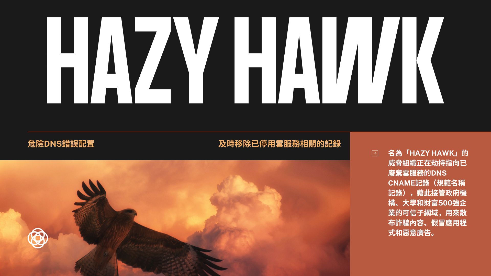 「Hazy Hawk」利用DNS錯誤配置劫持知名機構網域