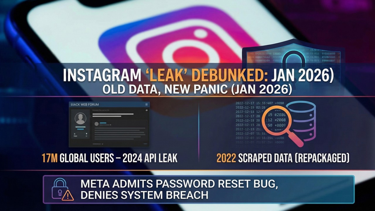 Instagram 否認遭駭：1,700 萬筆用戶資料實為三年前舊資料重發