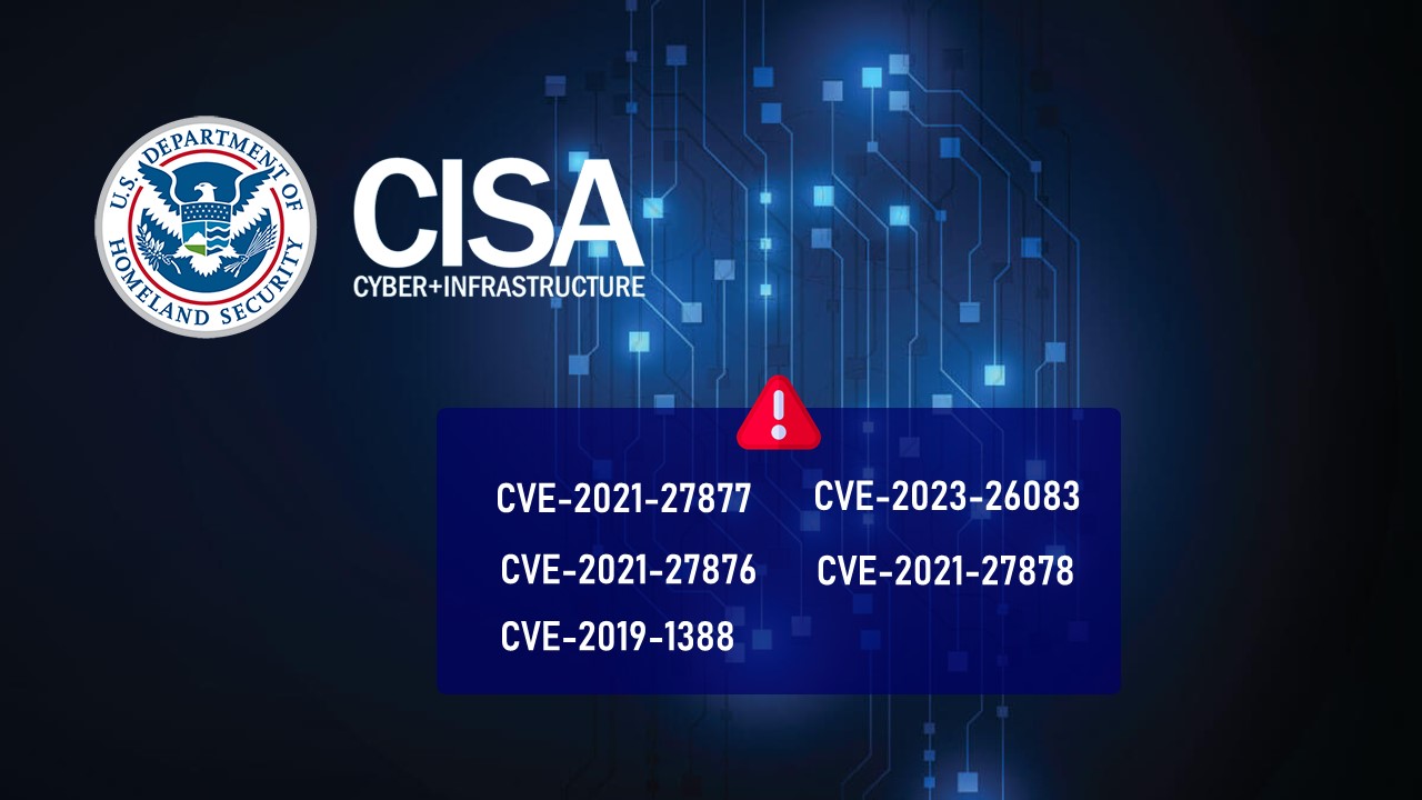 CISA 命令美國聯邦政府各單位立即修補最新 5 個漏洞，其中有一漏洞已遭用於勒贖攻擊